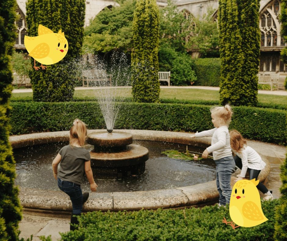 The Cheeky Chicks Easter Trail at Gloucester Cathedral.