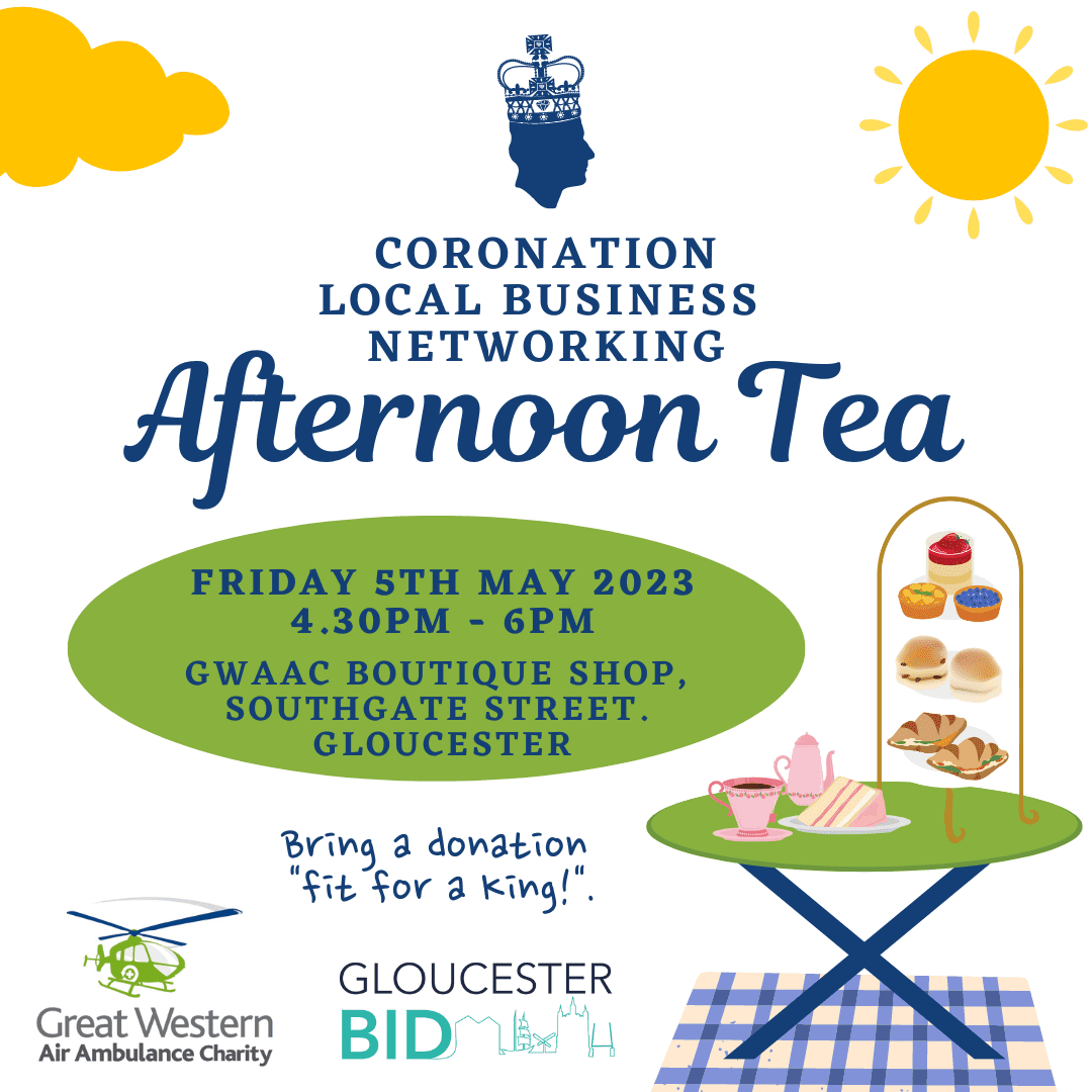 Coronation afternoon tea for local business owners and managers