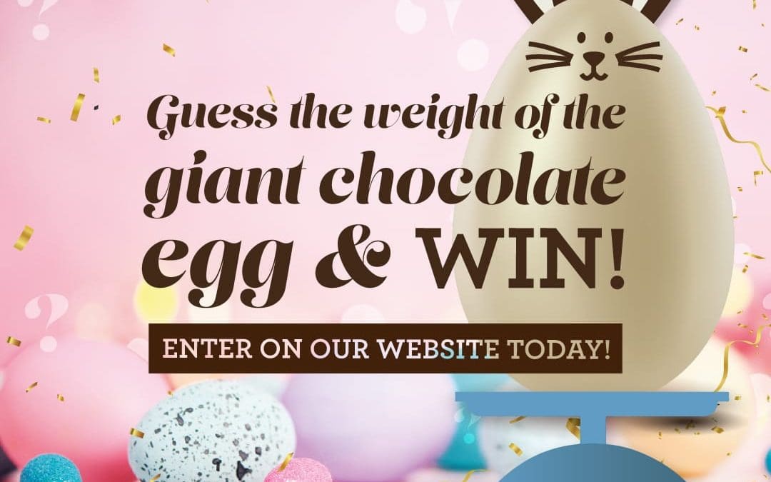 Can you guess the weight of Eastgate’s giant chocolate egg?