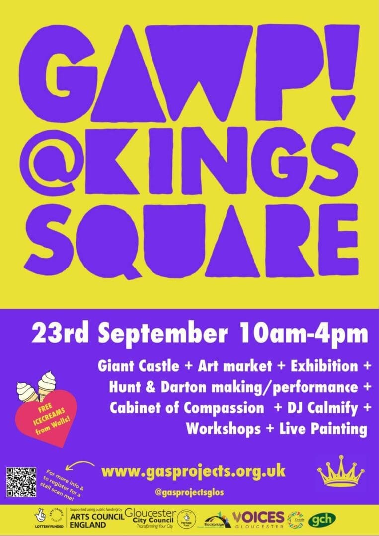 GAWP! Art Market this Saturday between 10am-4pm at Kings Square.