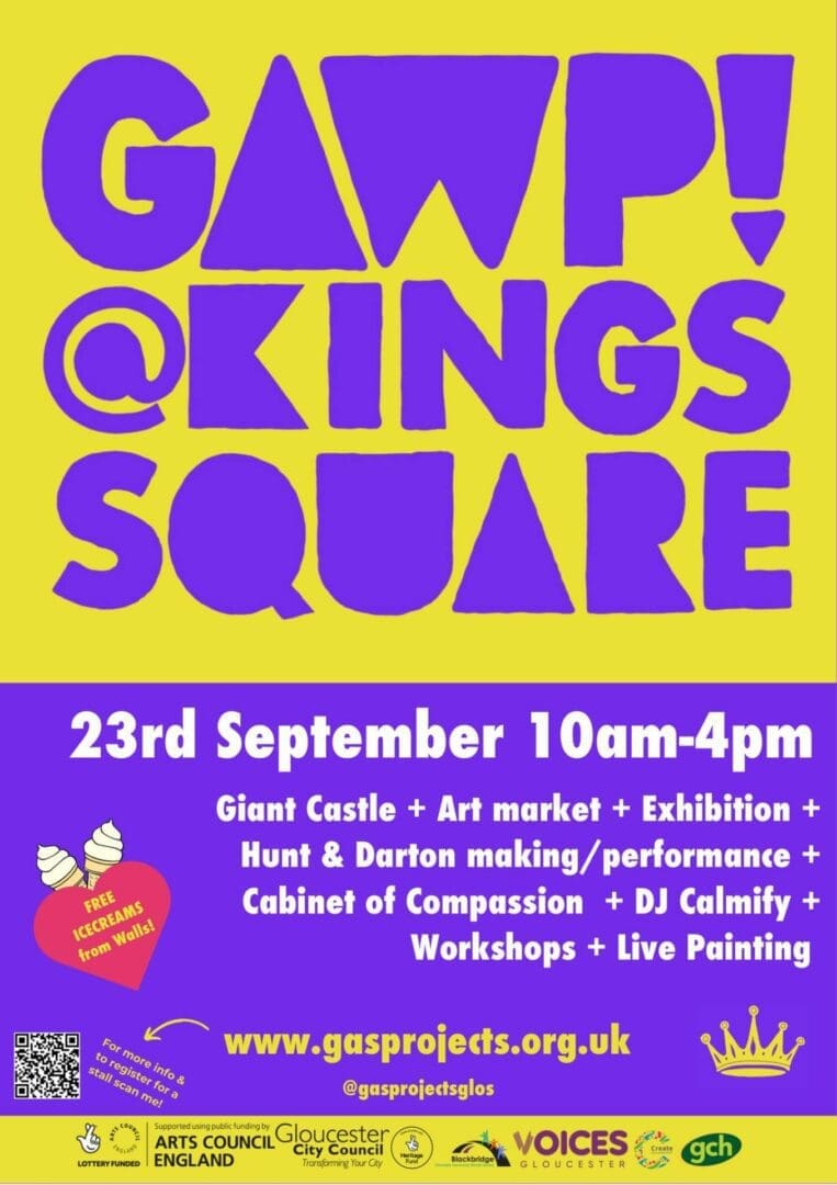 GAWP! Art Market this Saturday between 10am-4pm at Kings Square.