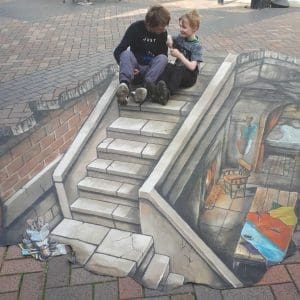 Gloucester Festival of Archaeology - 3D interactive street art