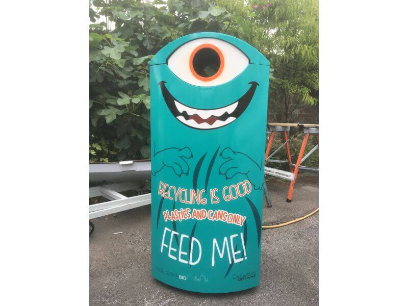 Recycling Bin unveiled on Southgate Street