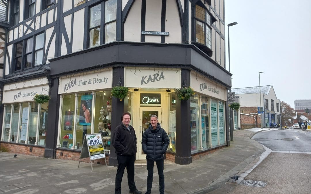 Independent hairdresser celebrates momentous achievement in the heart of Gloucester