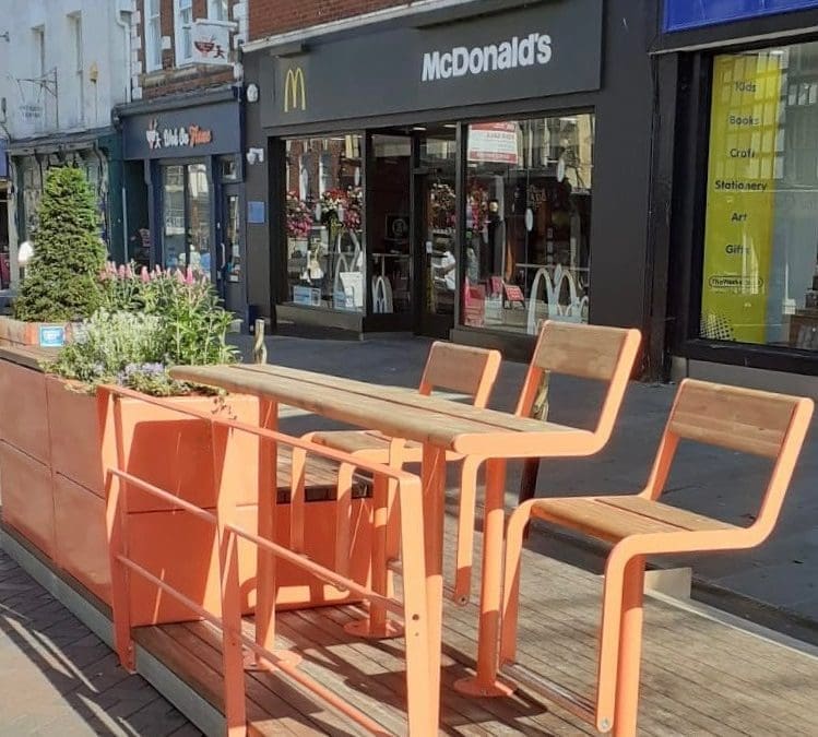 Pop up ‘parklet’ signals greener direction for Westgate