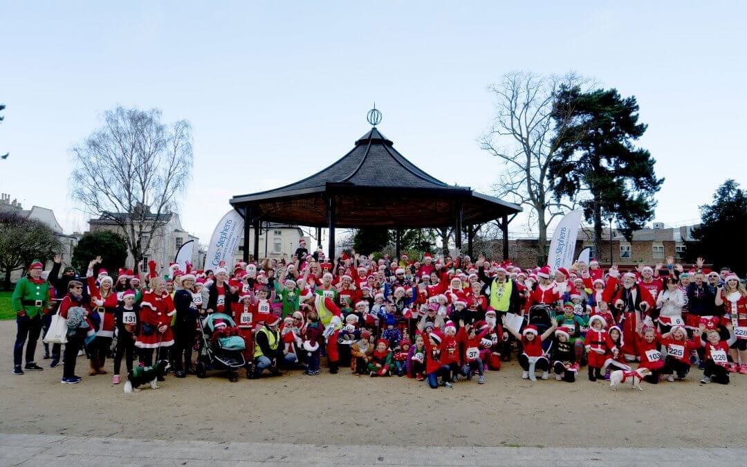 Santas suit up for the Gloucester Santa Fun Run this December