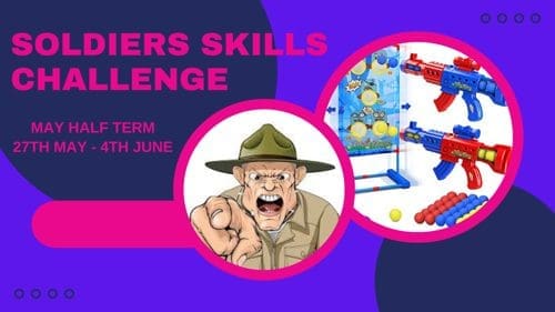 Soldier Skills Challenge at Soldiers of Gloucestershire Museum during May half-term school holidays.