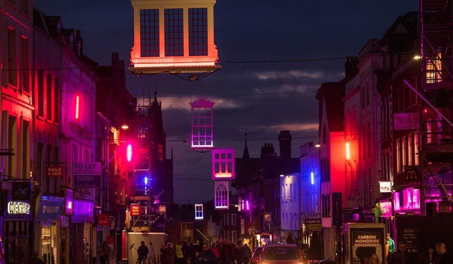 Windows Through Time on Westgate Street