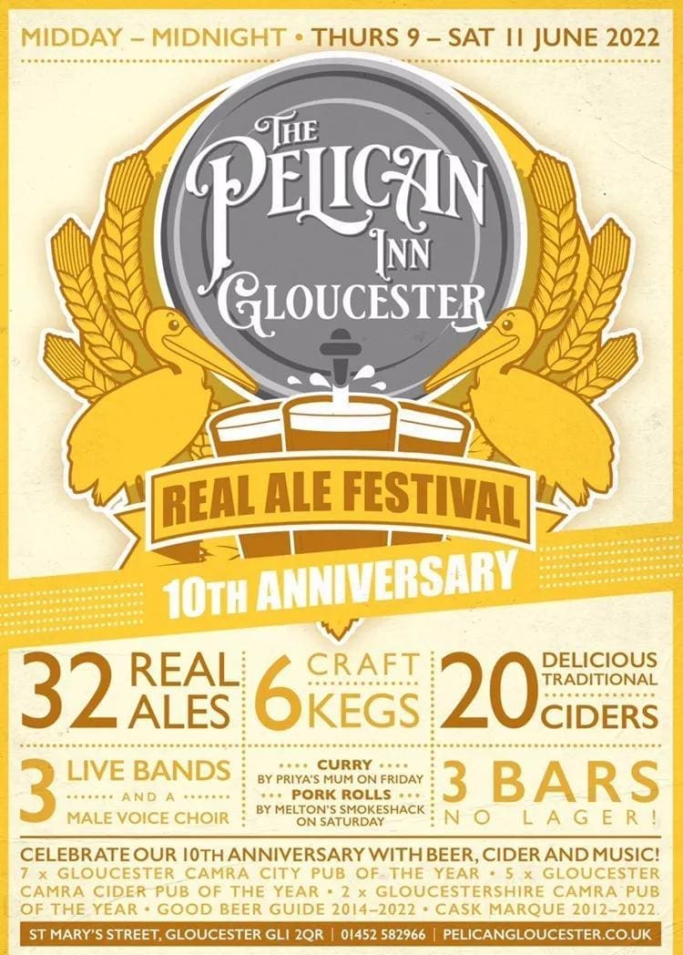 Beer Festival Celebrating 10 years at The Pelican Inn Gloucester